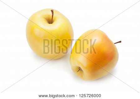 Fresh ripe apples isolated on a white background.