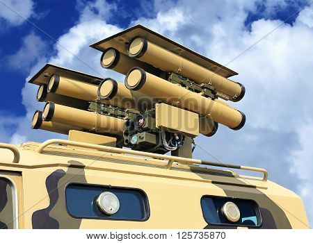 Mobile missile system. Designed to defeat tanks and other armored targets