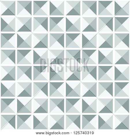 Abstract Gray Seamless Ornamental Geometric Polygonal Vector Pattern