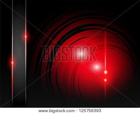 tech background in the red. Abstract background design