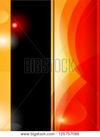 Red and orange background vector triangle curve line gradient light paper layer with space for text and message background design