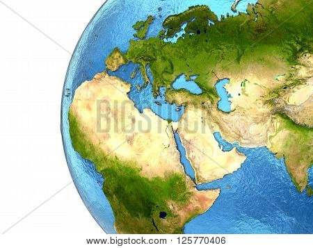 Emea Region On Earth