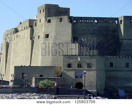 Castle dell'Ovo, Egg Castle, Italy city of Naples