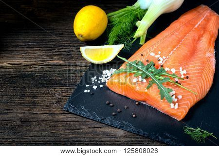 Salmon Filet Ready To Cook.