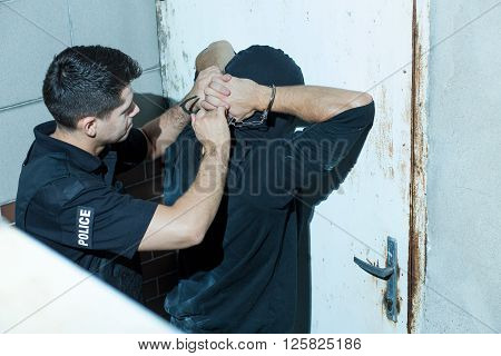 Policeman Overpowering Kidnapper