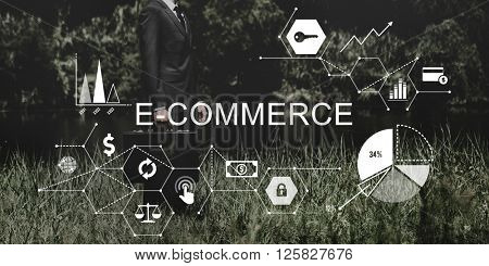 E-commerce Global Business Digital Marketing Concept