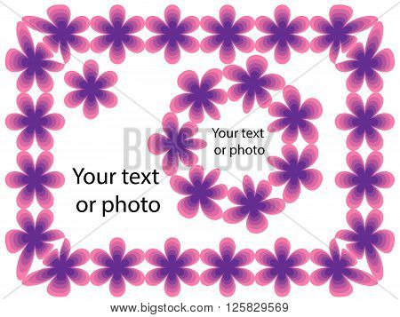 Beautiful floral frame for your text or photo.