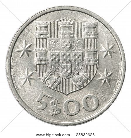 Five Portuguese Escudo