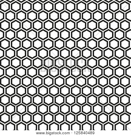 Vector pattern - geometric seamless simple black and white modern texture