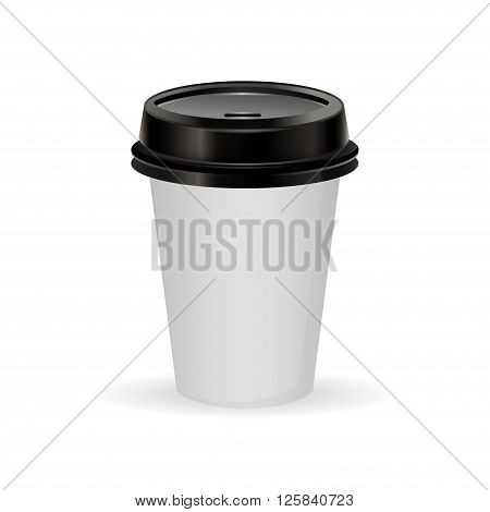 paper  coffee cup as illustration of coffee take out
