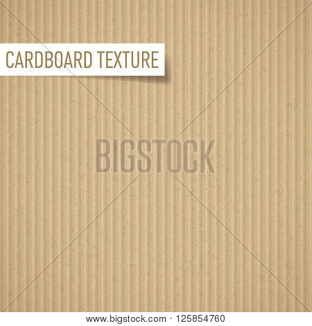 Illustration of realistic carton texture. Seamless cardboard pattern