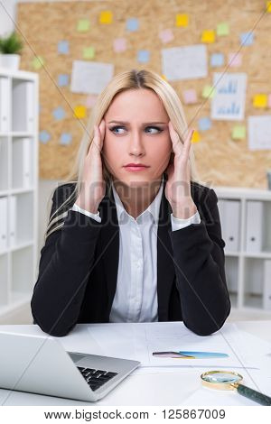 Stressed Businesswoman