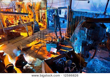 Berlín, 8. ledna: Kunsthaus Tacheles,