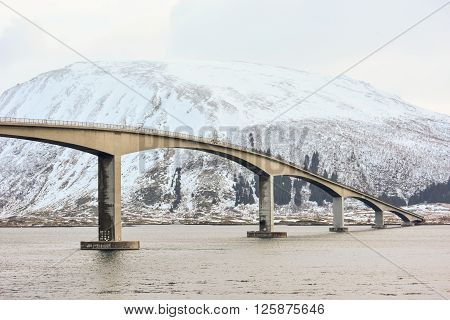 Gimsoystraumen Bridge, Lofoten Islands, Norway
