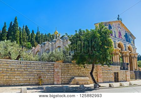 The Gethsemane Garden is adjacent to the All Nations Church Jerusalem Israel.
** Note: Visible grain at 100%, best at smaller sizes