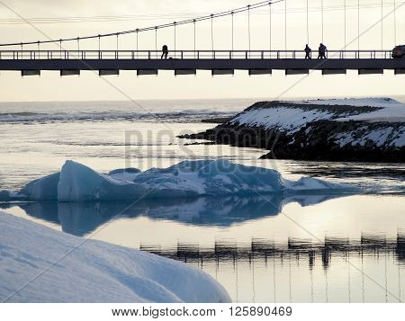 Bridge under the icy lagune in the evening
** Note: Soft Focus at 100%, best at smaller sizes
