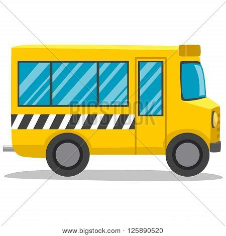 Stock Vector Illustration of Yellow School Bus