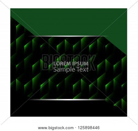 Green abstract background vector. Green background. Vector design