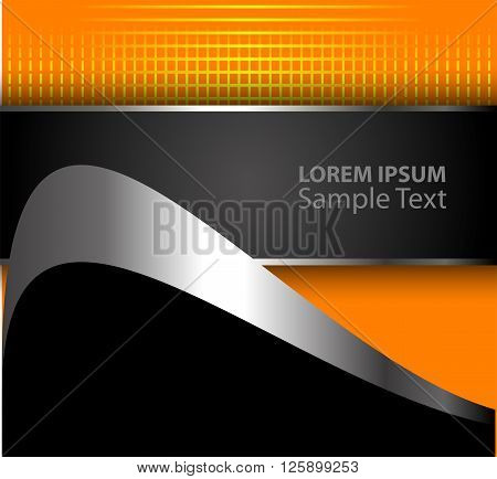 Abstract Orange background. Orange background vector infographic information graphic for message and text design