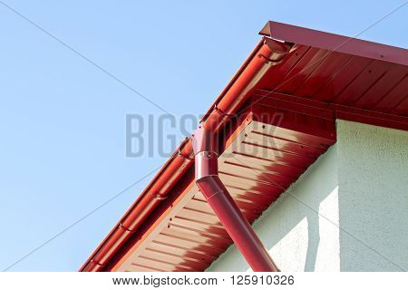 New Roof With Rain Gutter