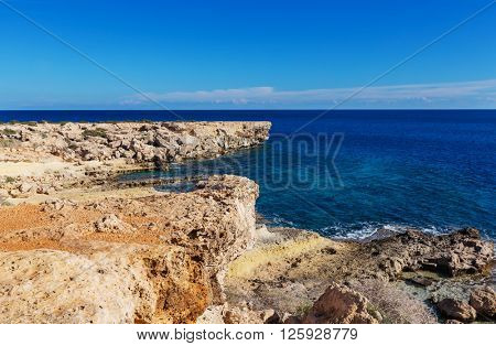 Beautiful sea shore in Cyprus