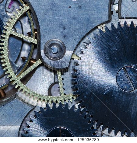 clockwork old mechanical pocket watch, high resolution and detail
