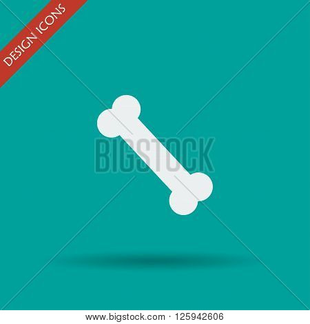 bone icon Flat design style eps 10