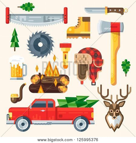 Lamberjack Pieces Vector Kit