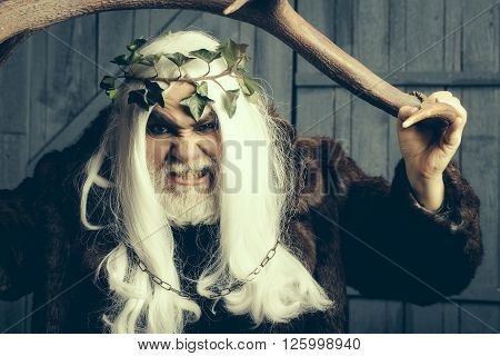 Zeus Man With Antlers