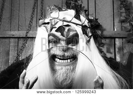 Zeus With Magnifying Glass