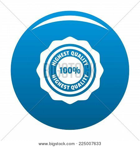 Highest quality logo. Simple illustration of highest quality vector logo for web