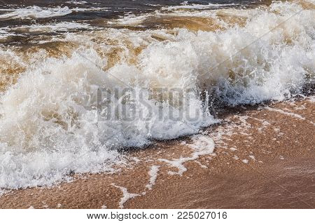 wavy on the Baltic Sea, Saulkrasti, Latvia