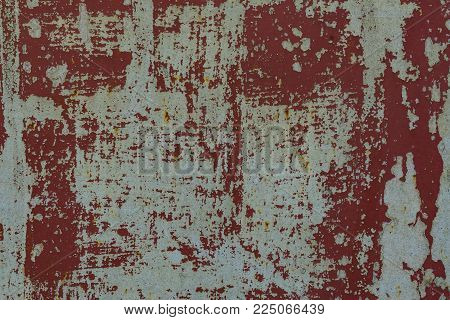 Background with shabby paint from a metal sheet.