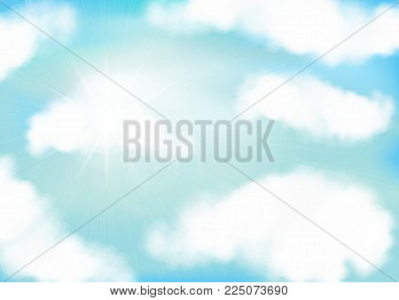 Spring Background With Green Early Spring Grass On Blurred Soft Background.