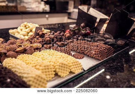the Belgian chocolates handmade, Brugge, sweet shop