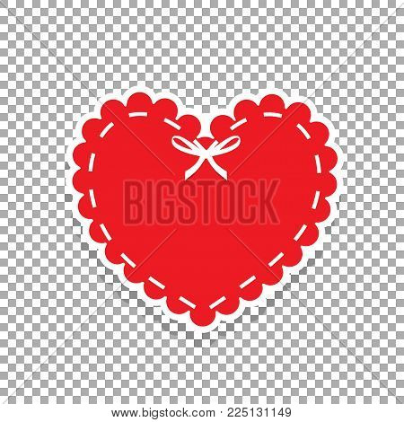 Red Paper Cut Heart Vector Photo Free Trial Bigstock
