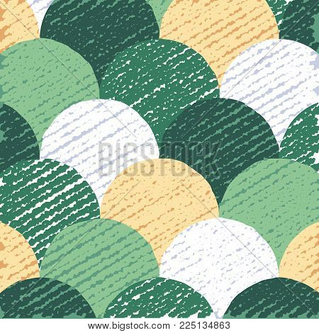 Colorful circles pattern, abstract flat background, creative backdrop with grunge texture, vector illustration, graphic design