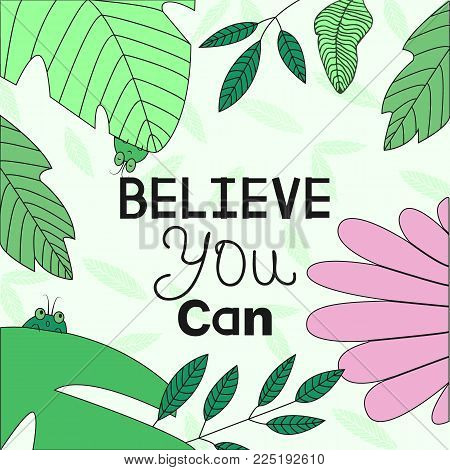 Banner Template With Inspirational Phrase 