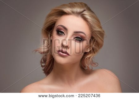 Beauty Portrait Of Sensual Woman.
