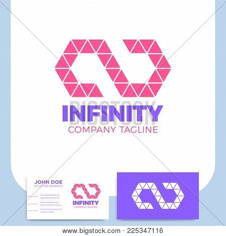 Infinity Symbol Logo Vector Photo Free Trial Stock Infinity Symbol Logo Design Template Media