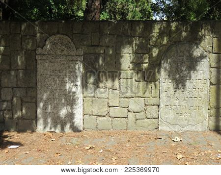 Deconsecrated Cemetery Remain Only The Headstones And The Writings Of This Former Cemetery Not To Fo