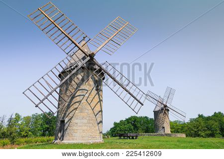 Architectural Details Of The Moulins De Calon