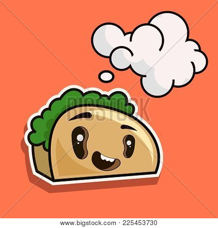 Cute Toast Bread Cartoon Character Isolated On White Background Vector Illustration. Funny Positive 