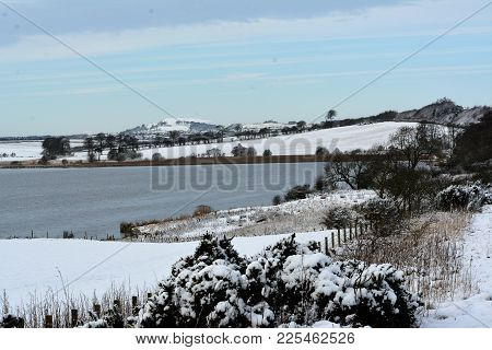 An overcast day looking over the Loch Gelly