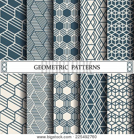 Hexagon Geometric Vector Pattern,pattern Fills, Web Page, Background, Surface And Textures