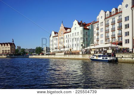Kaliningrad, Russia - May 11, 2016: The Modern Landmark Of The City With The Lighthouse And Building