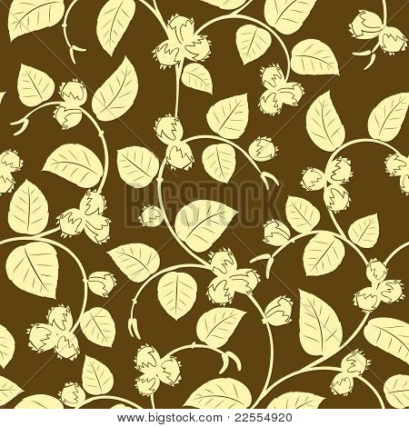 hasselnöt sömlös bakgrund