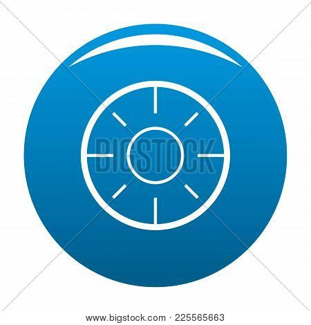 Backsight Icon Vector Blue Circle Isolated On White Background