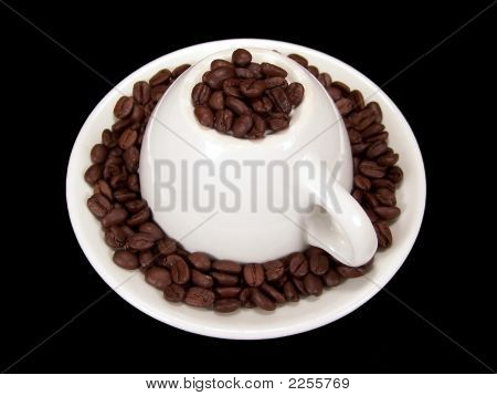 Caneca de café de cabeça para baixo