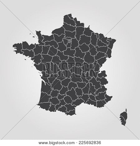 Map Of France. Vector Illustration. World Map